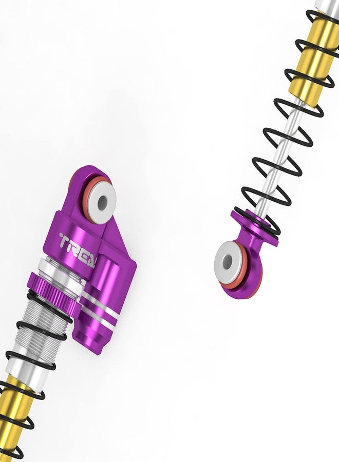 TREAL SCX24 Shocks 43mm Tele Shock Absorber Vibration Damper (4) for 1/24 RC Crawler Car Axial SCX24 Bronco Gladiator C10 Deadbolt Upgrades Parts Accessories (Purple) - Image 5